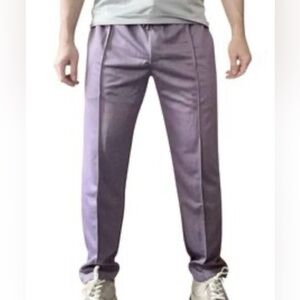 Bogey Boys Macklemore Men's 34x30 Lavender Track Jogger Pants Golf Athleisure